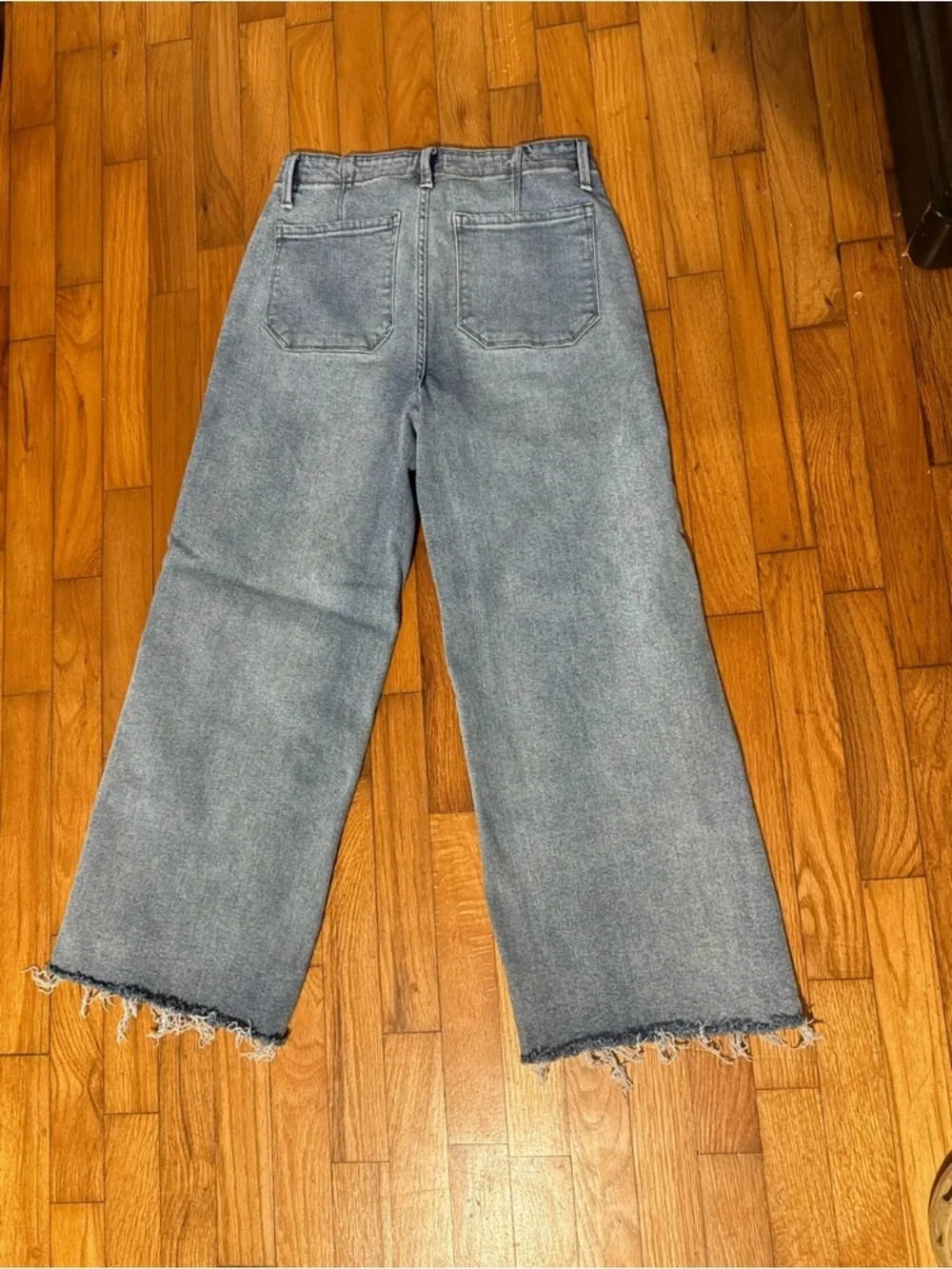 Kensie Wide-Leg Crop Jeans in Light Blue Wash